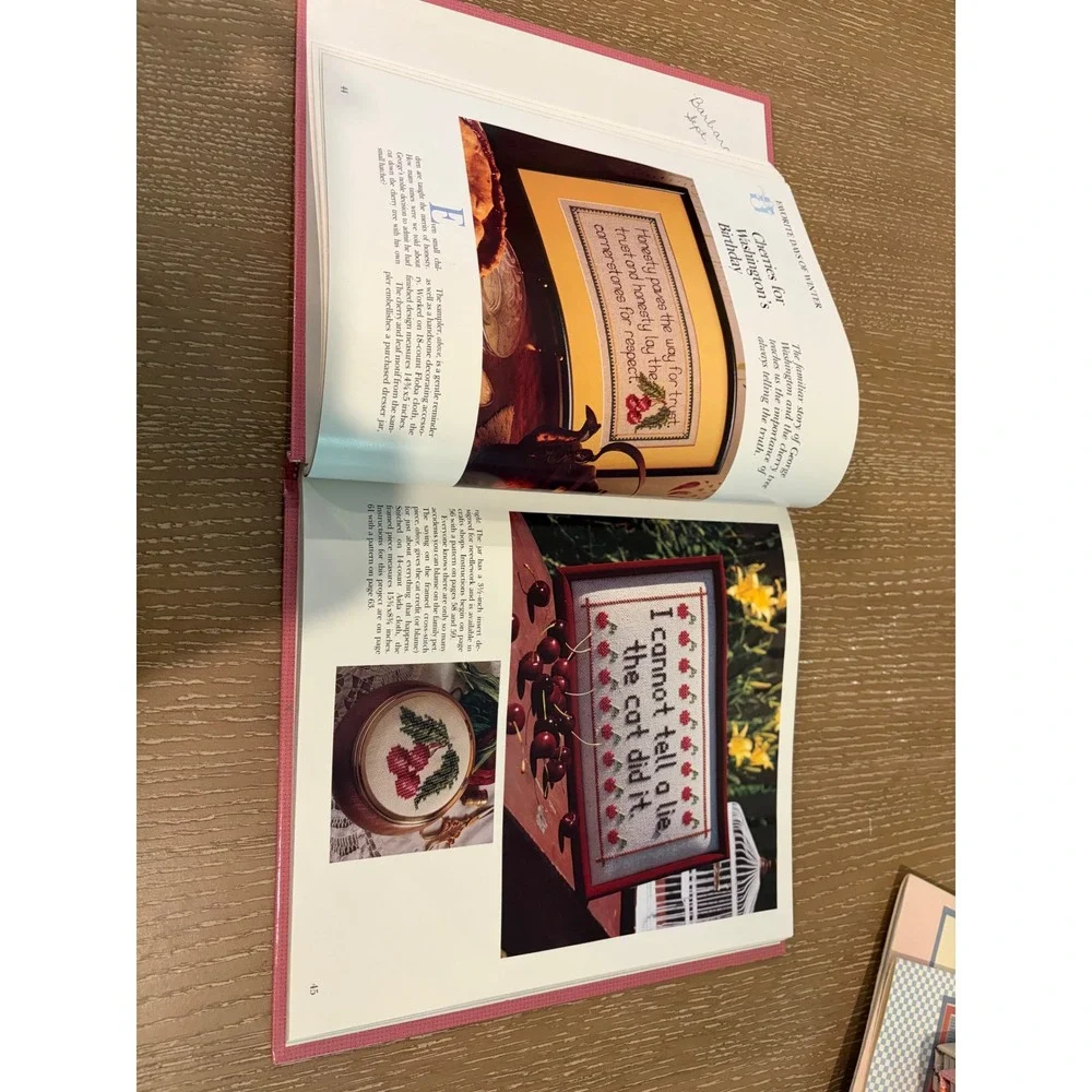 Better Homes & Gardens Four Seasons Cross Stitch Hardcover Pattern Book Spring